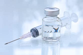 medical drug and needle